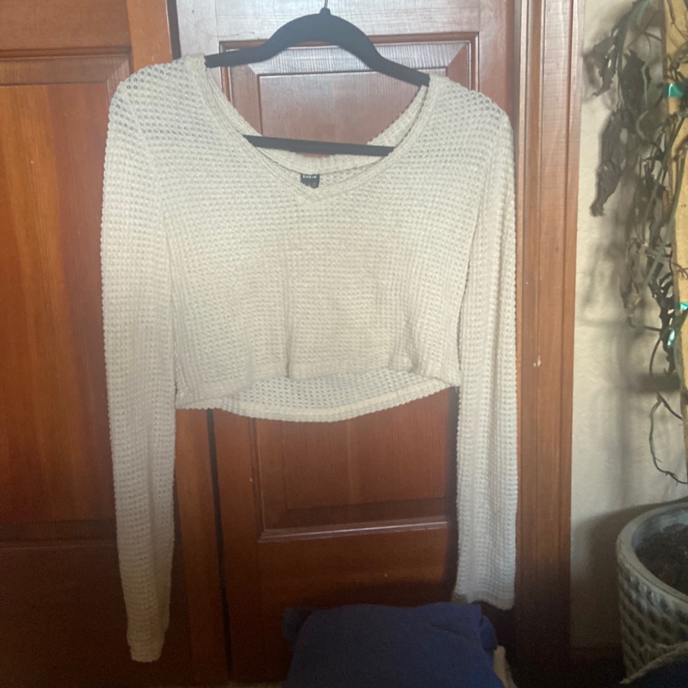 Crème crop top